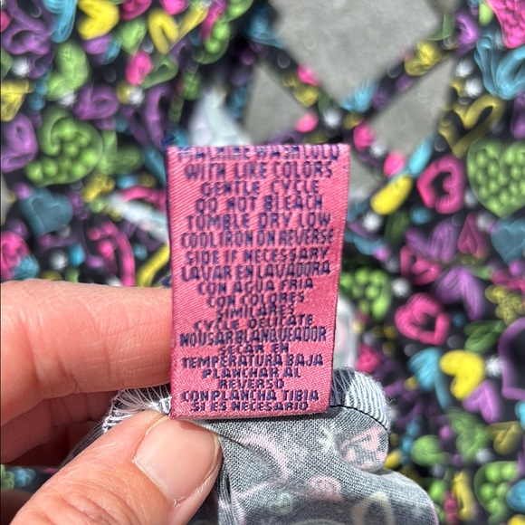 Joyce Concept Girl’s Black Dress, Matching Shorts, Hearts, Flowy, Soft, Size 4 - Picture 13 of 17